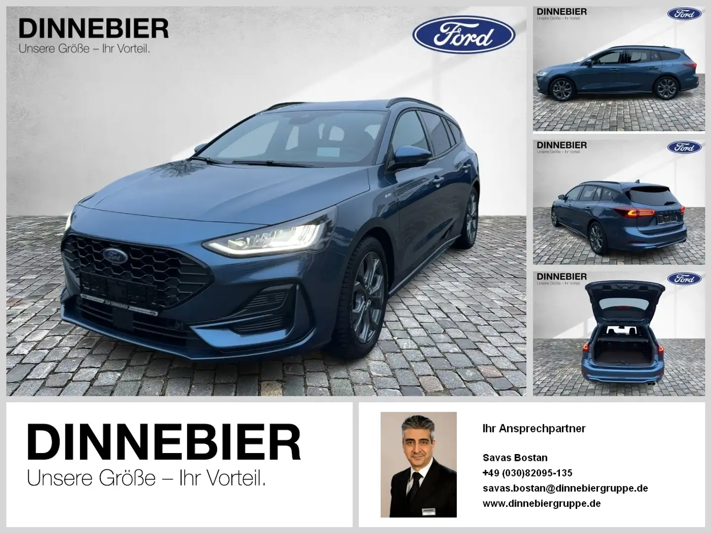 Ford Focus ST-Line X LED+AHK+Kamera+Winterpaket Blau - 1