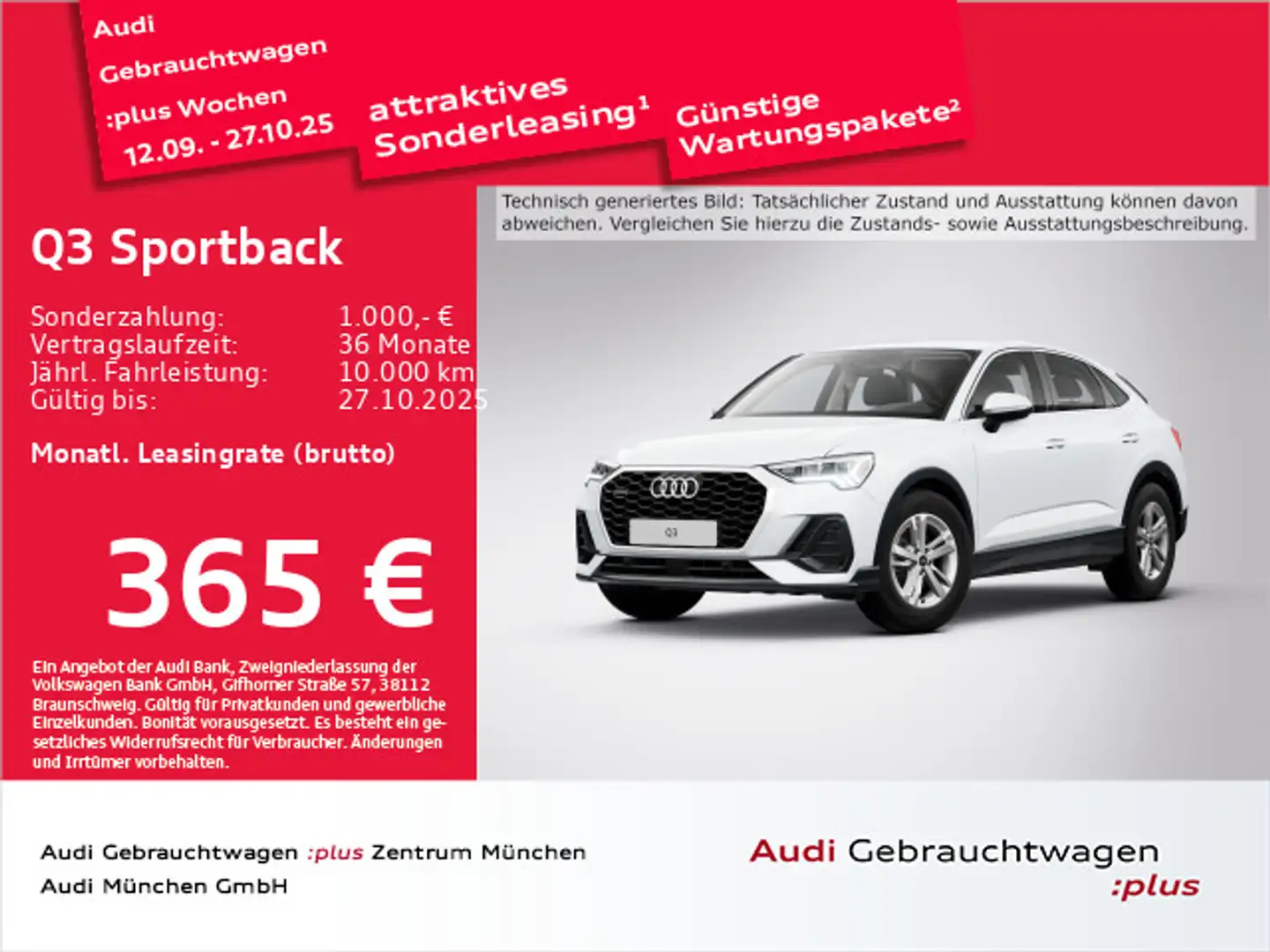 Audi Q3 35 TDI qu. S tronic StdHzg/Navi+/AC Bianco - 1