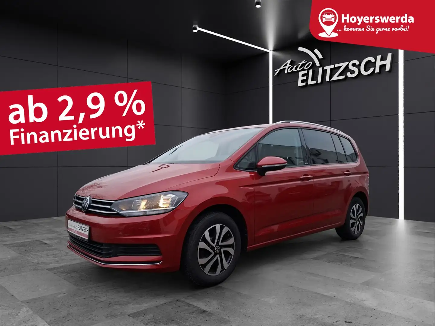 Volkswagen Touran TDI Active DSG 7-Si. AHK Navi ACC PDC SH Rot - 1