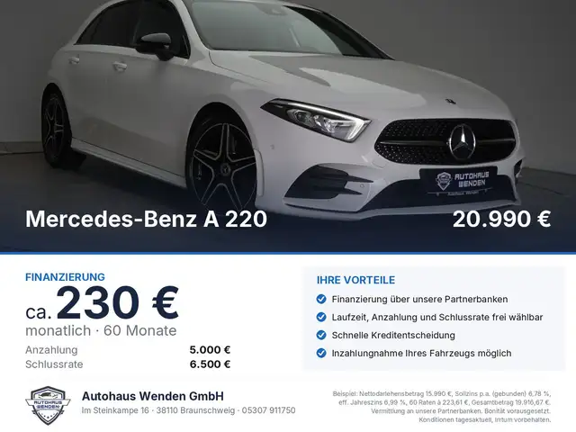 Mercedes-Benz A 220 d 8G DCT AMG CarPlay/Temp/Kamera/Lane