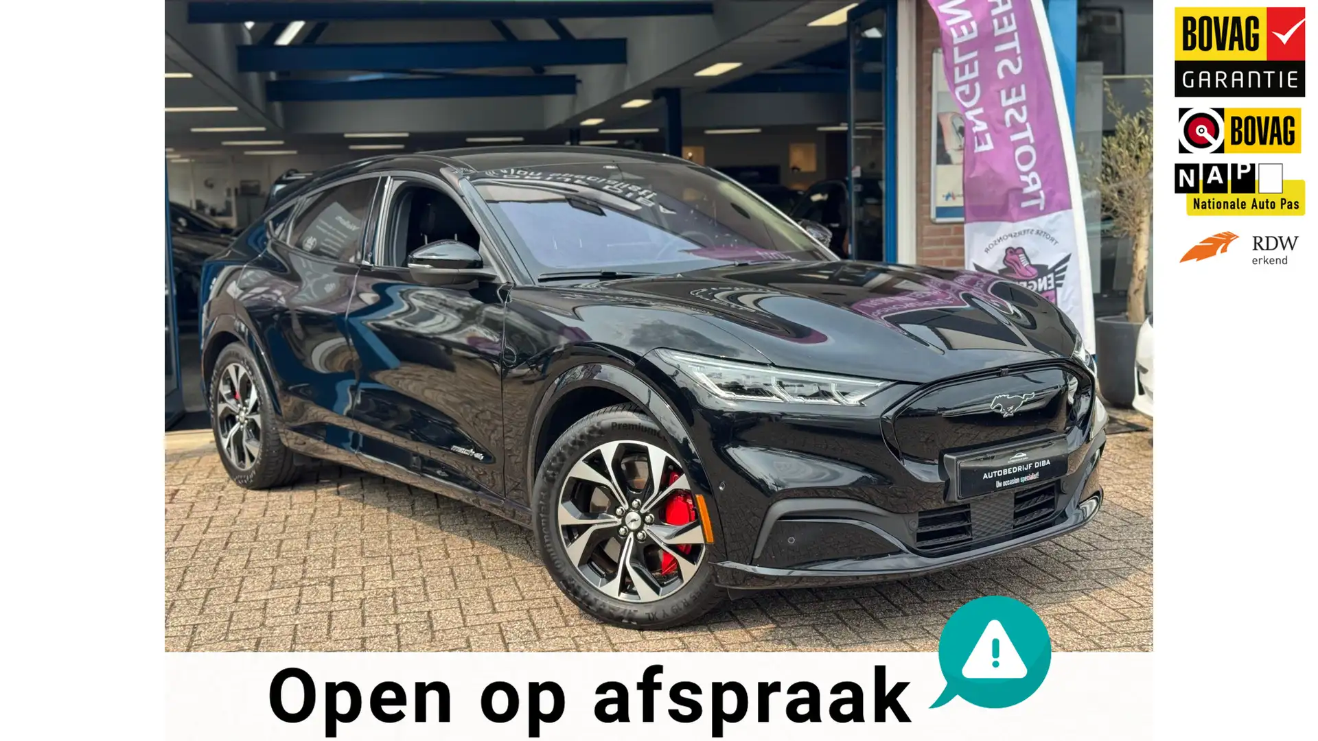 Ford Mustang Mach-E AWD 75 kWh 2021NAVI B&O NAP BTW 1e Eig! Noir - 1