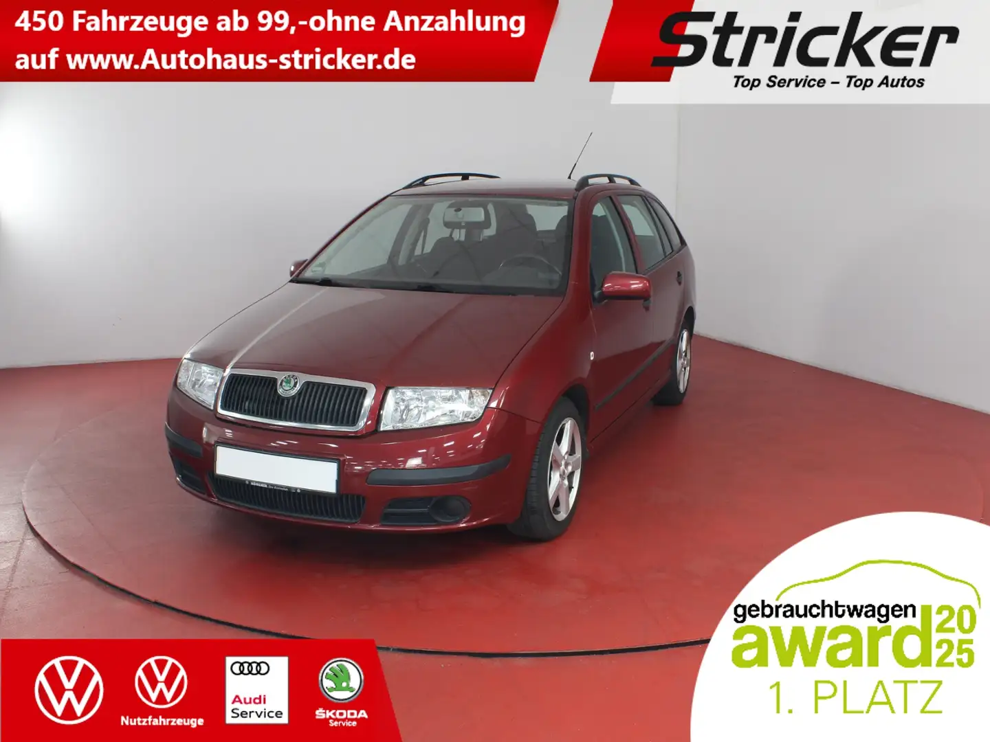 Skoda Fabia Combi 2.0 TÜV bis 12.2026 Radio Rot - 1
