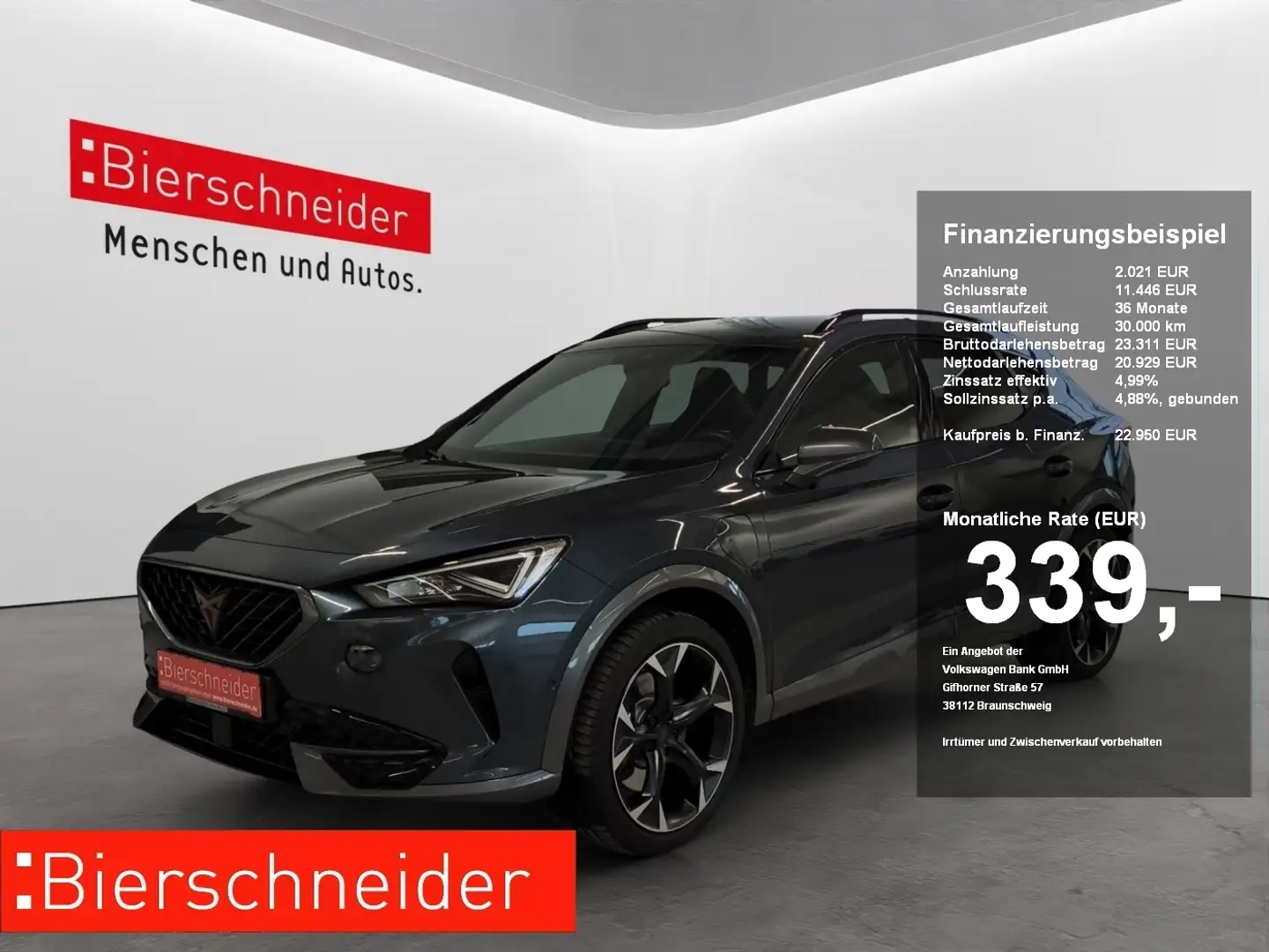 CUPRA Formentor 1.4 e-HYBRID DSG VZ LED NAVI KAMERA PARKLENK ACC S Grau - 1