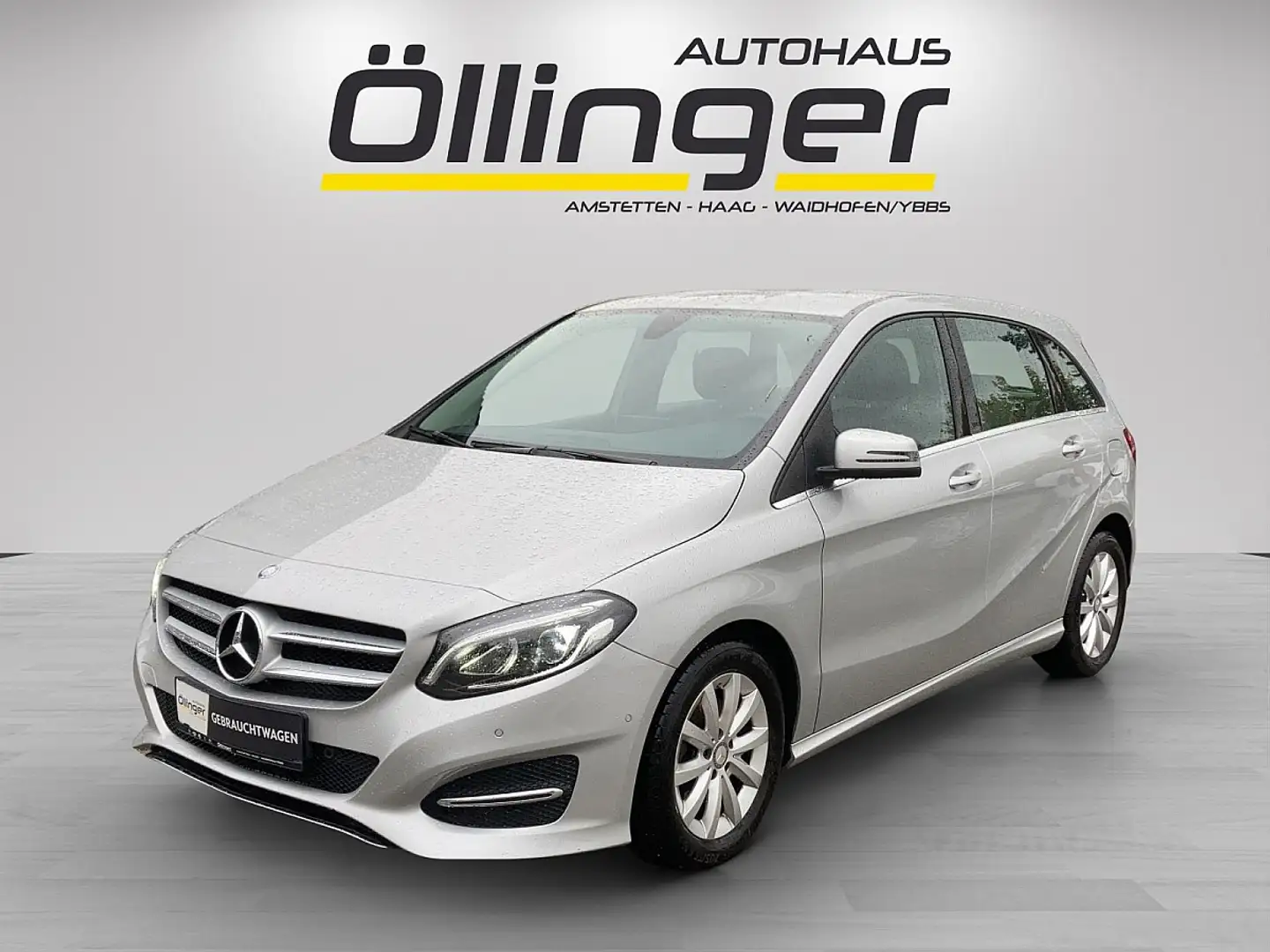 Mercedes-Benz B 200 d Aut. Erstbesitz + Navi + LED + viele Extras! Silber - 1