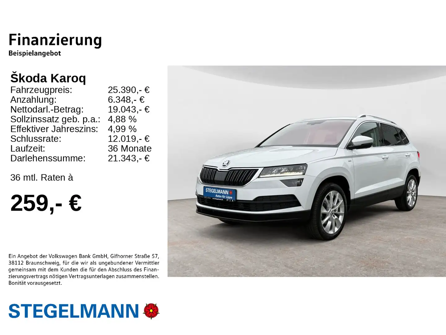 Skoda Karoq 1.5 TSI DSG Clever *AHK*LED*Navi*Kamera* Weiß - 2