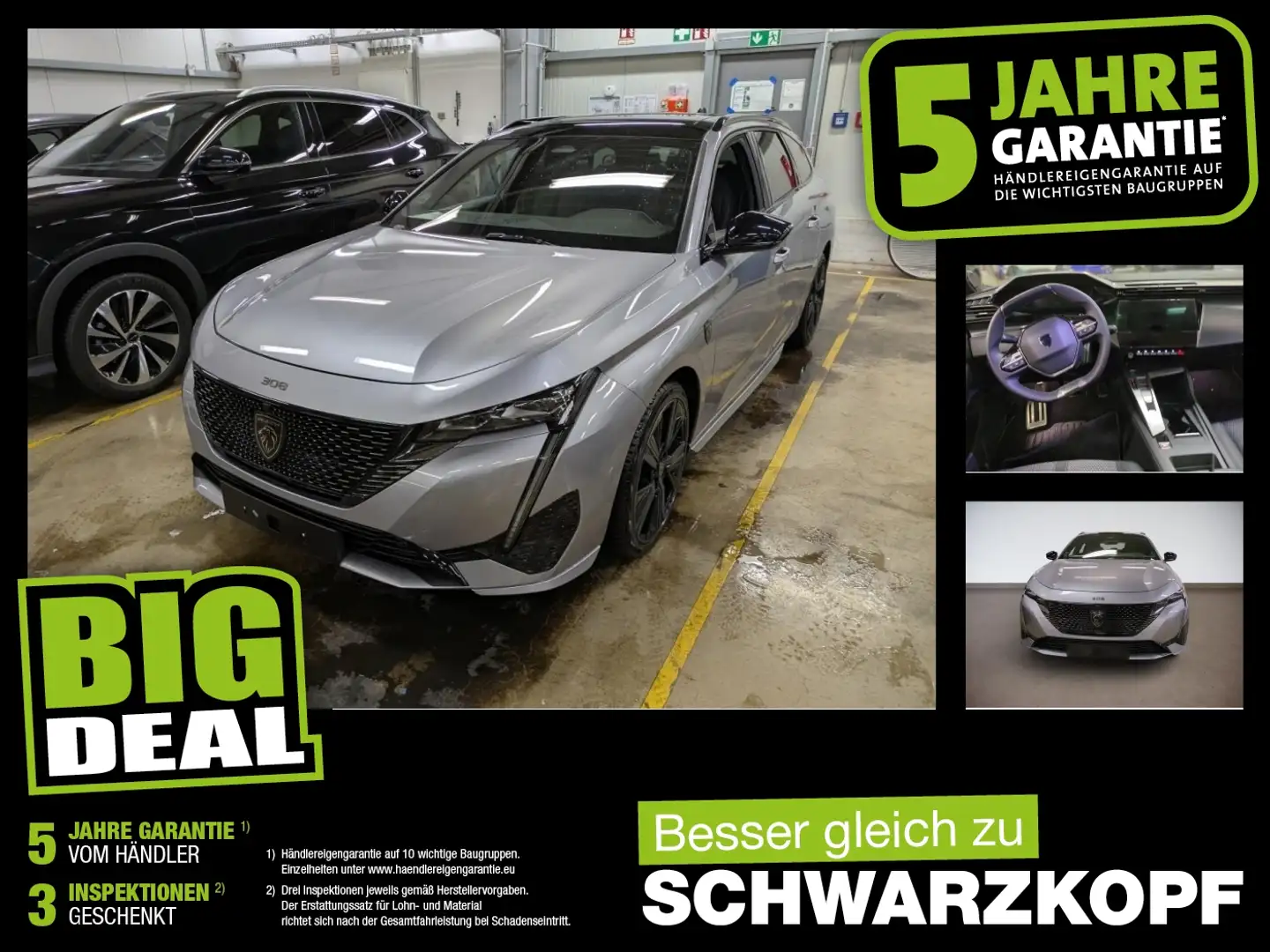 Peugeot 308 1.5 BlueHDi Navi,Parkhilfe,USB,Rückfahrkamera Grau - 1