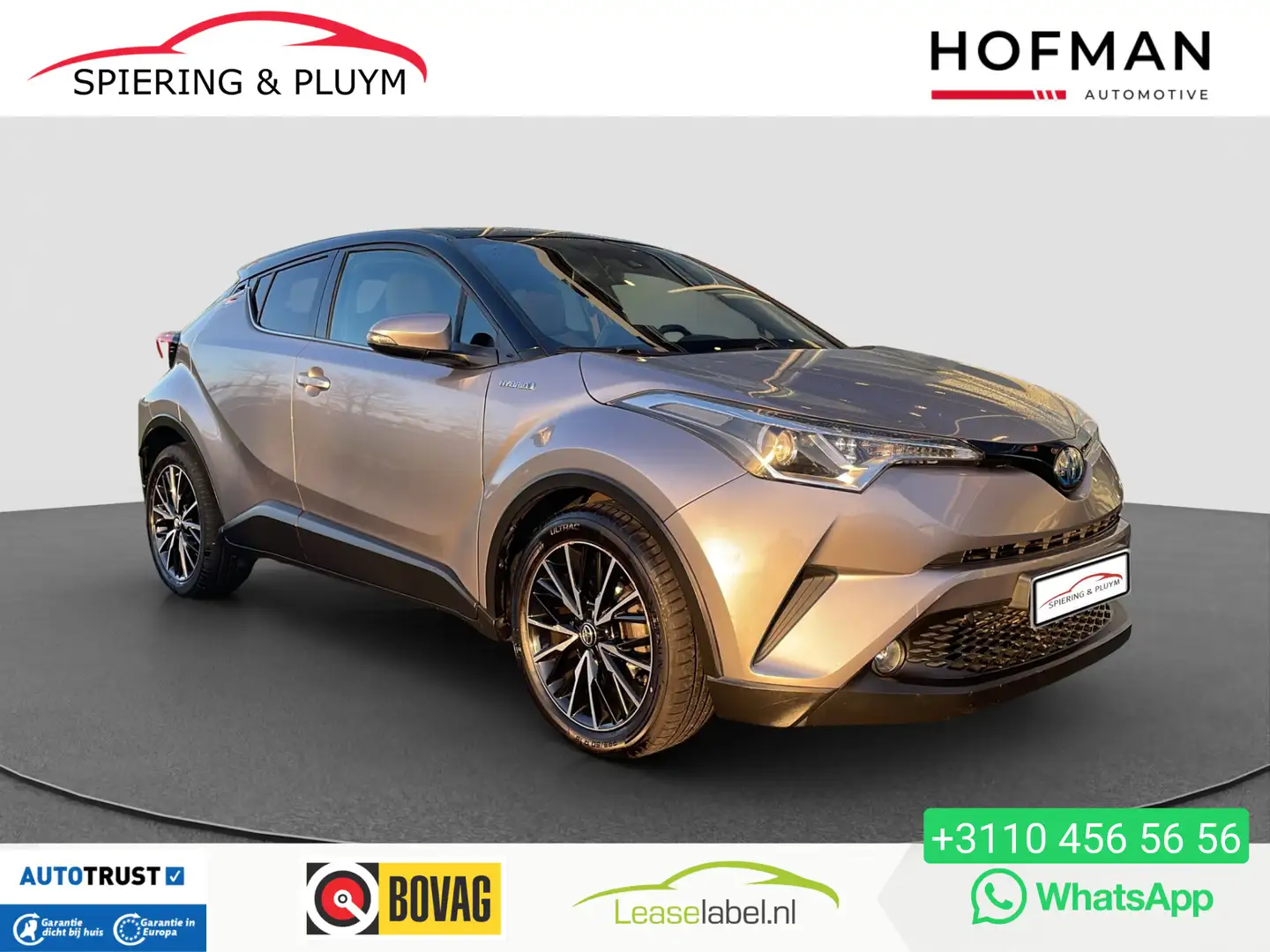 Toyota C-HR 1.8 Hybrid Bi-Tone 10jr garantie | Trekhaak | Adap Grijs - 1