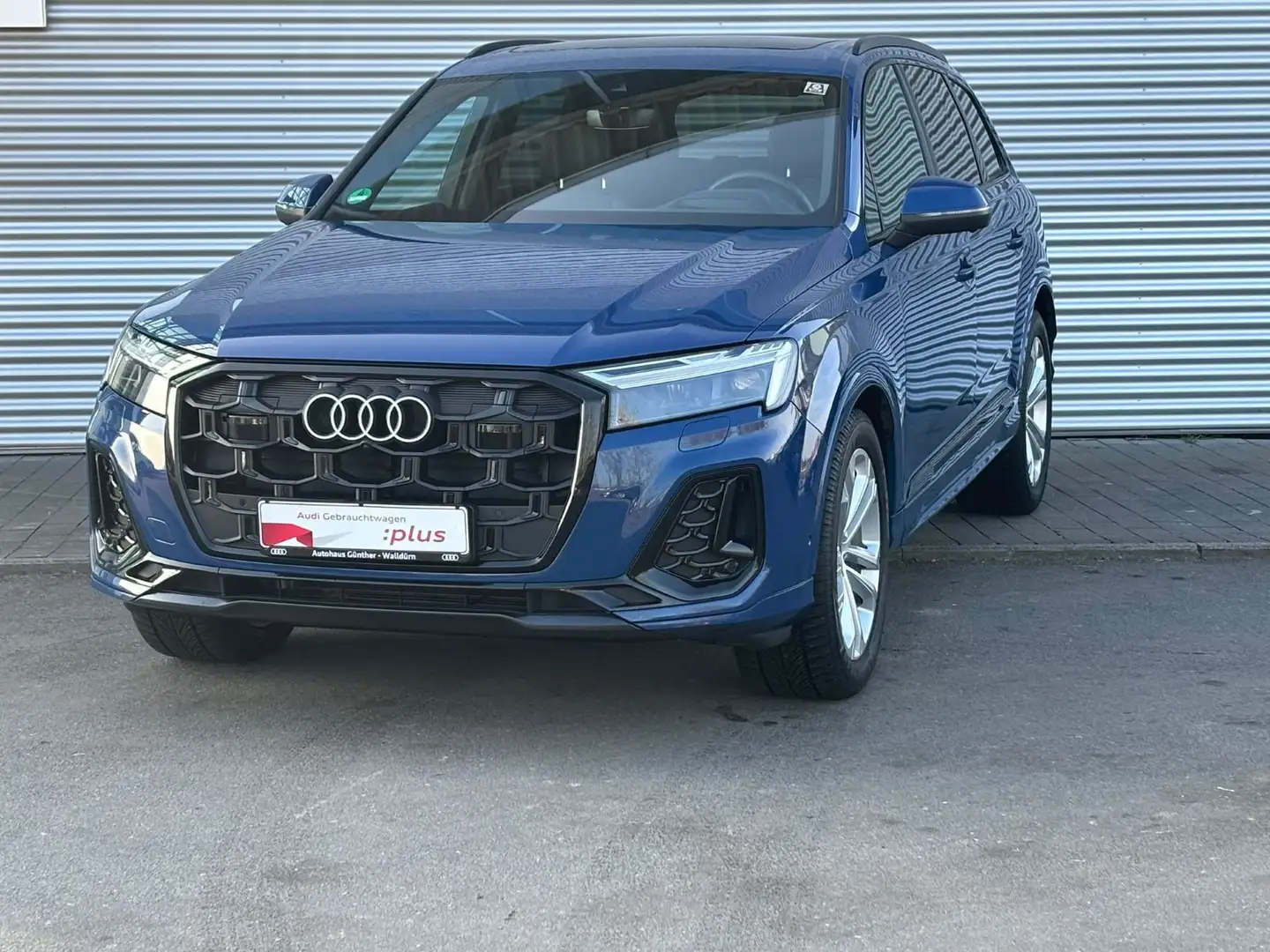 Audi Q7 50 TDI S LINE+WINTERRÄDER+7 SITZER+LUFTFEDERU Blau - 2