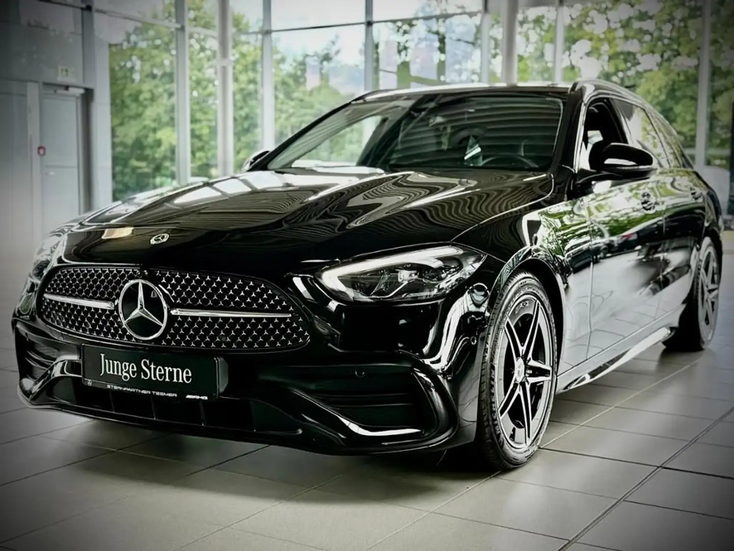 Mercedes-Benz C 200 d T AMG+Night+MBUX+PANO+KAMERA+AHK+SHZ Schwarz - 2