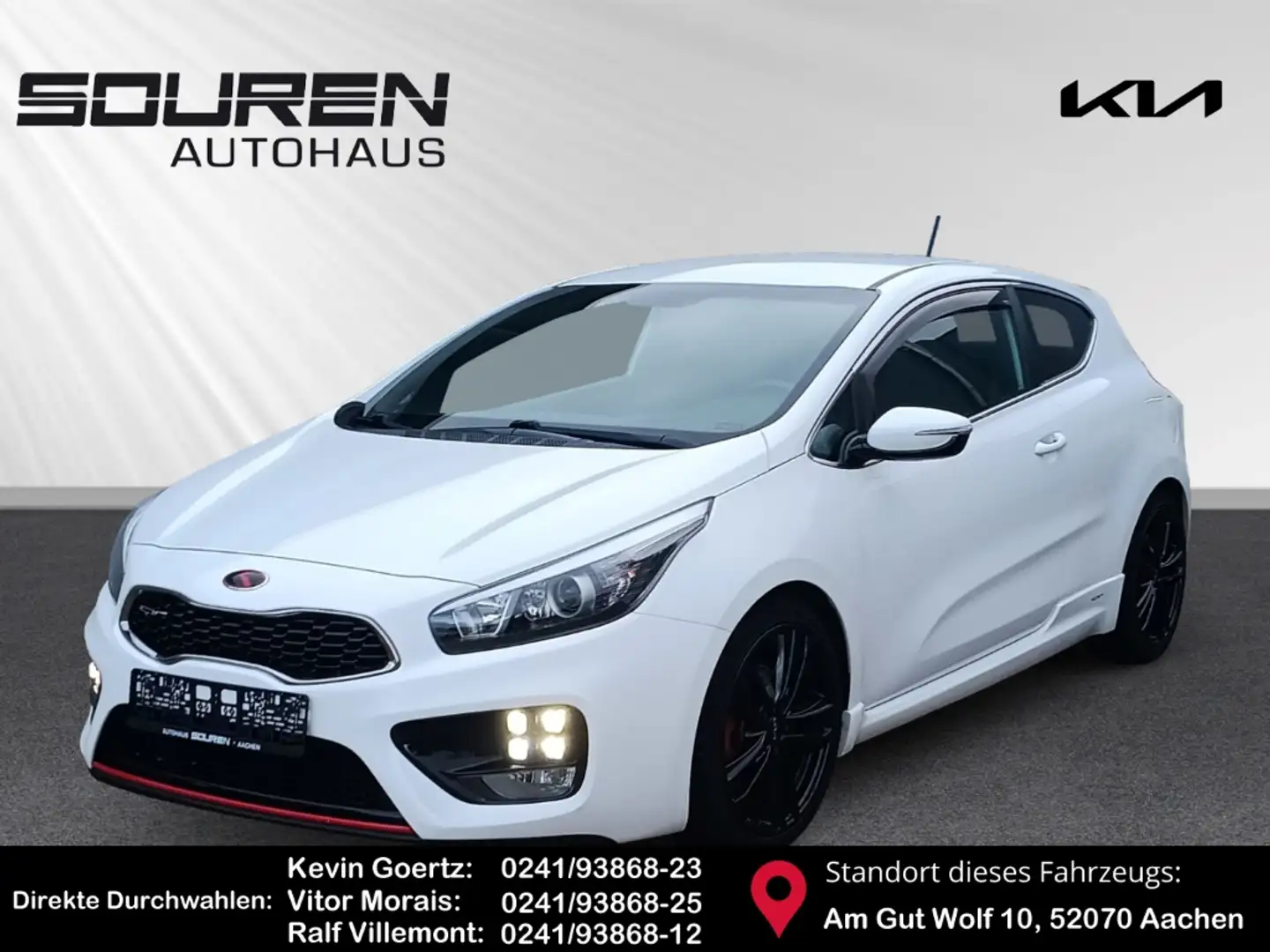 Kia ProCeed / pro_cee'd 1.6 GT-Challenge +Navi+Mehrzonenklima+Sitzheizung+ Blanc - 1