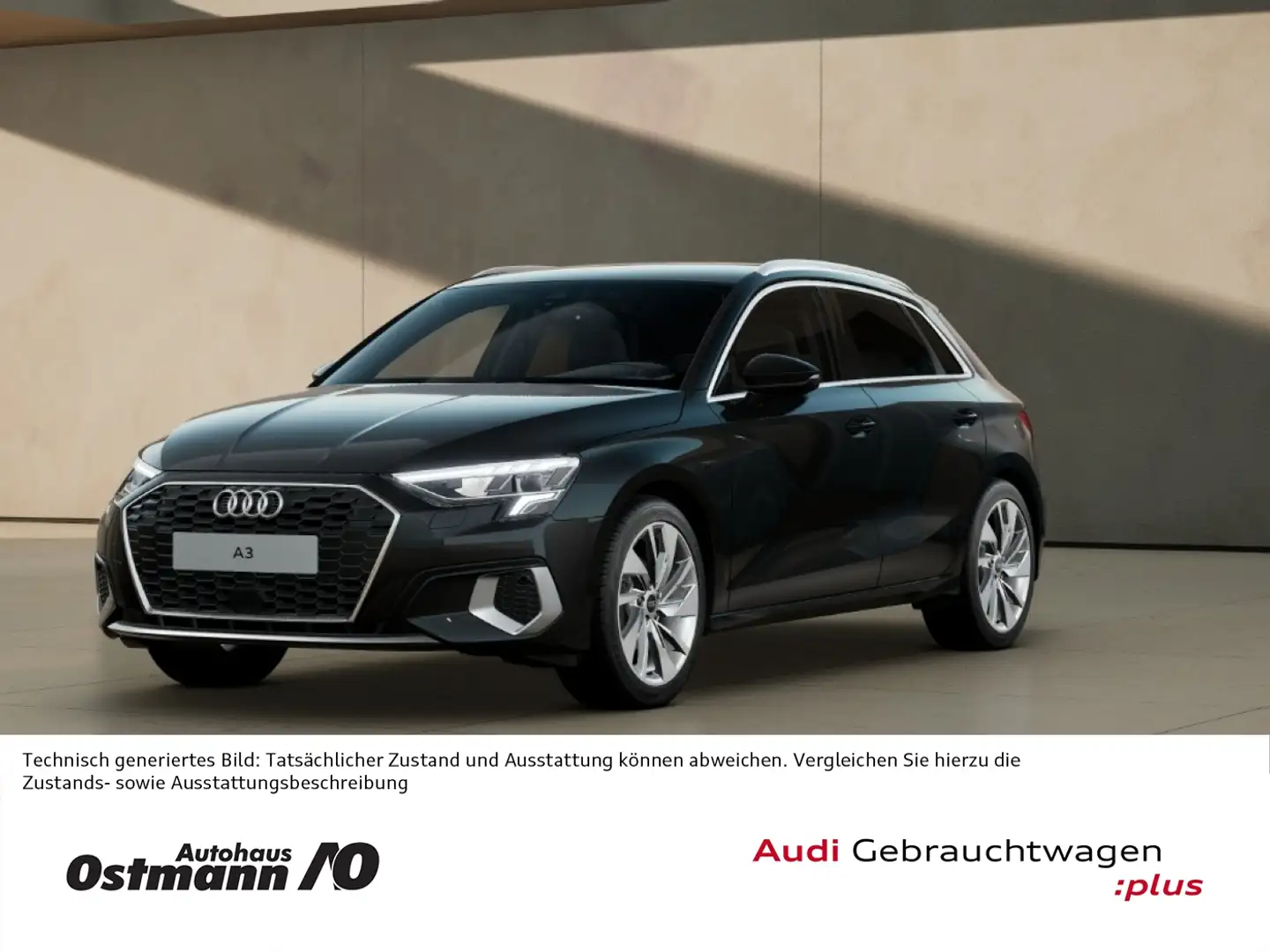Audi A3 Sportback 35 TDI AHK LED ACC 18'' KeyLess Schwarz - 1