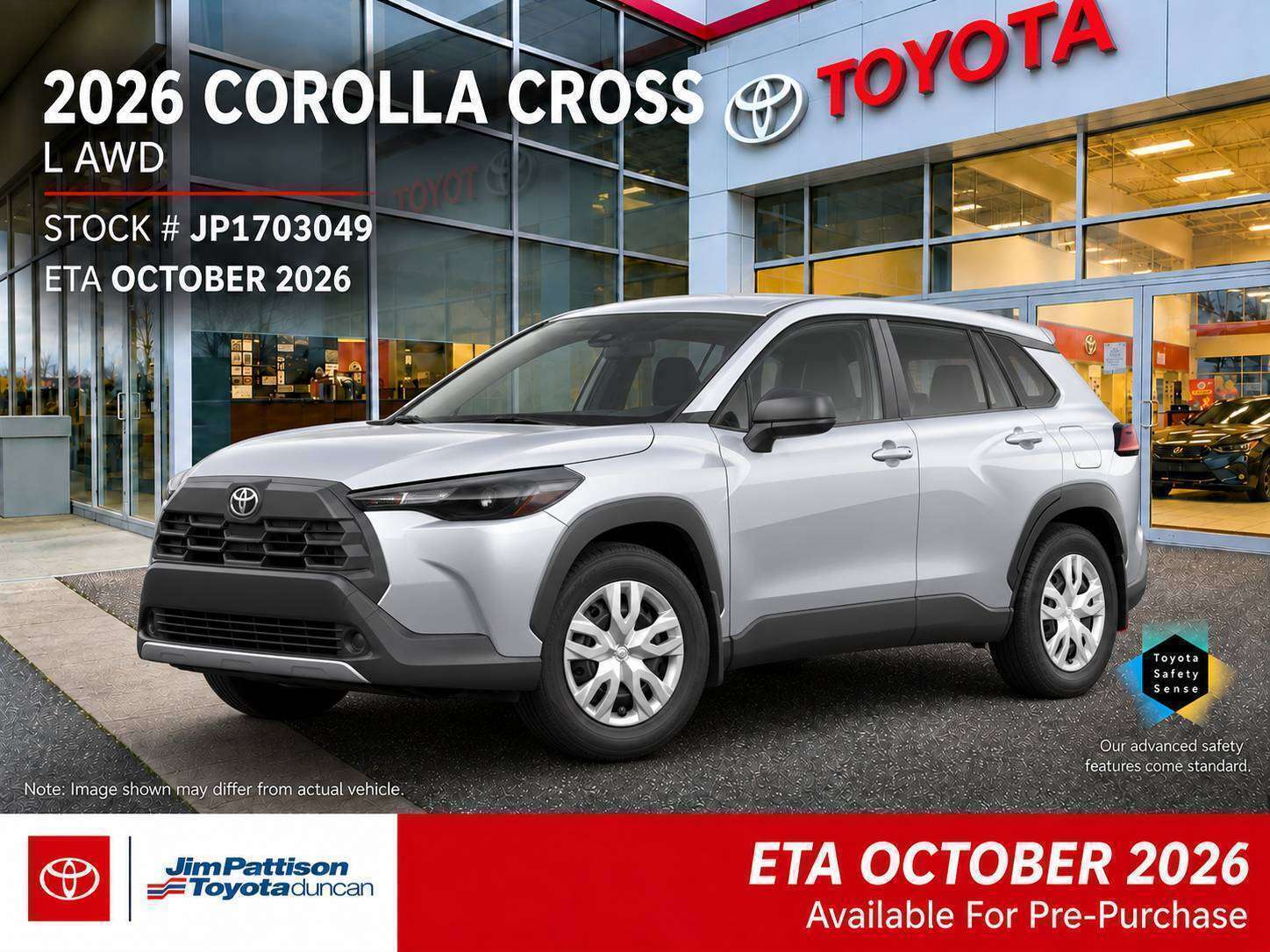 Silver 2026 Toyota Corolla Cross SUV / Crossover All-Wheel Drive Automatic