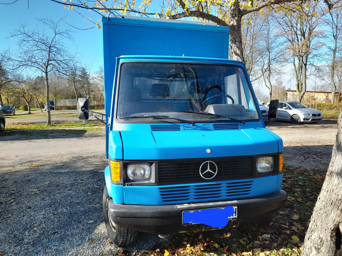 Mercedes-Benz T1 H-Kennzeichen, Pritsche mit Kofferaufbau Bleu - 2