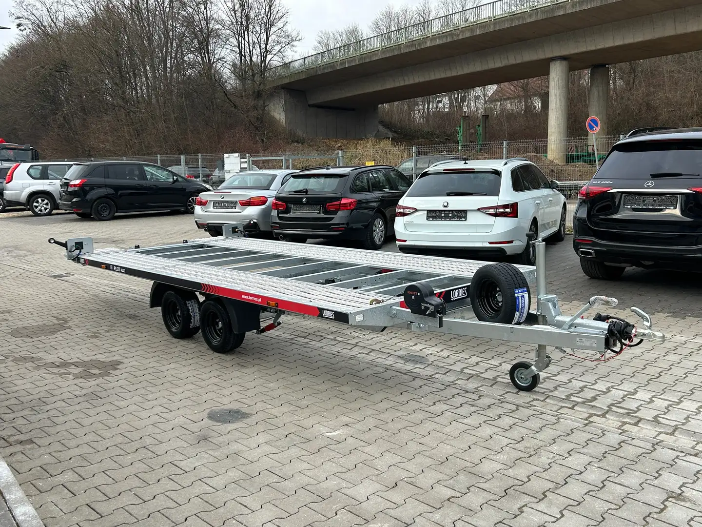 Sonstige Marken LORRIES PLI27-4521 Autotransporter Kipper NEU Grau - 2
