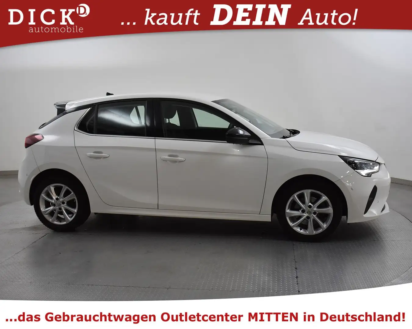 Opel Corsa 1.2 Aut. Elegan NAVI+LED+KAMERA+TEMP+PARK+ Weiß - 2