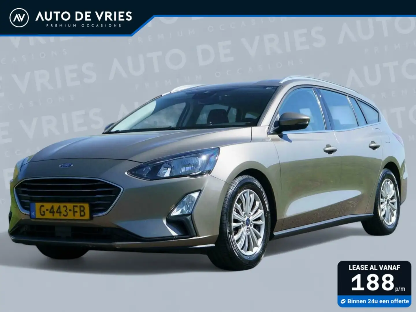 Ford Focus Wagon 1.0 EcoBoost 125pk Automaat Titanium Busines Gris - 1