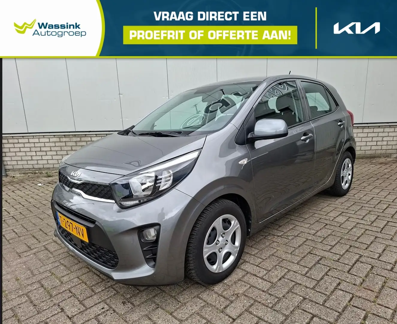 Kia Picanto ComfortLine | Cruise Control | Bluetooth | Airco | Grijs - 1