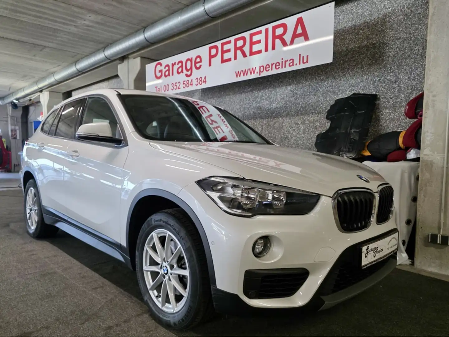 BMW X1 18D XDRIVE PANO CUIR Blanco - 1