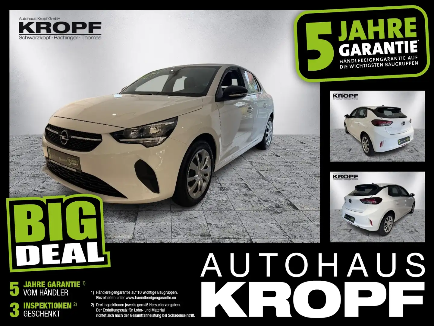 Opel Corsa F 1.2 Edition Navi + PDC + Sitzheizung Weiß - 1