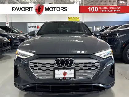 Gray 2024 Audi Q8 e-tron quattro AWD SUV / Crossover 1-Speed Automatic