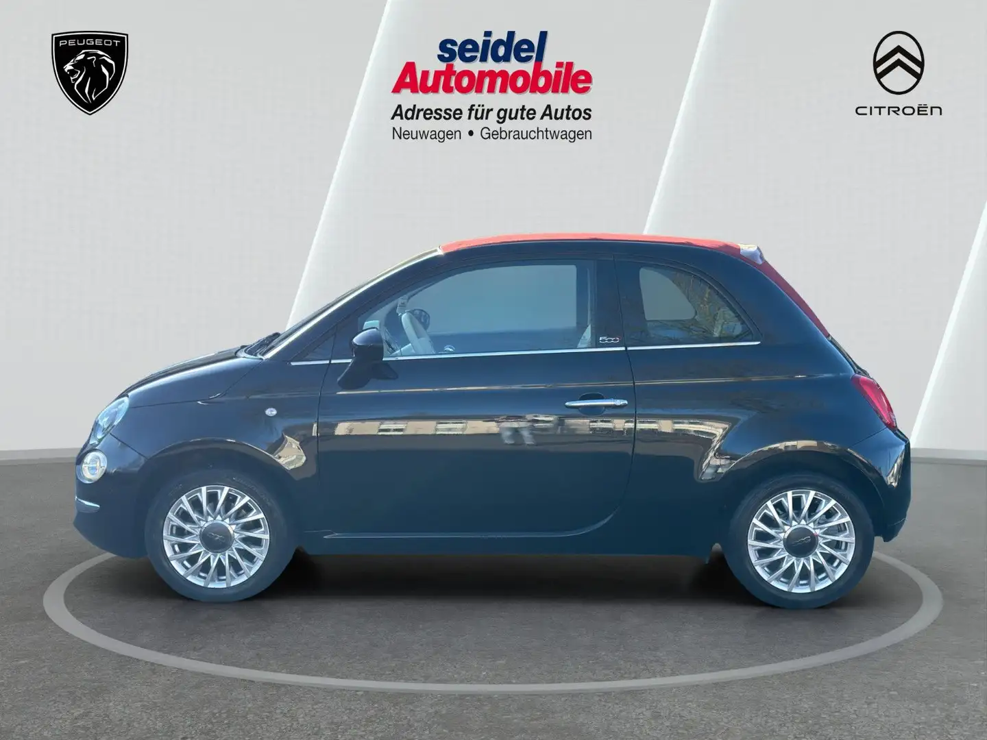 Fiat 500C 0.9 TwinAir, Lounge, Cabrio, UConnect, PDC Schwarz - 2