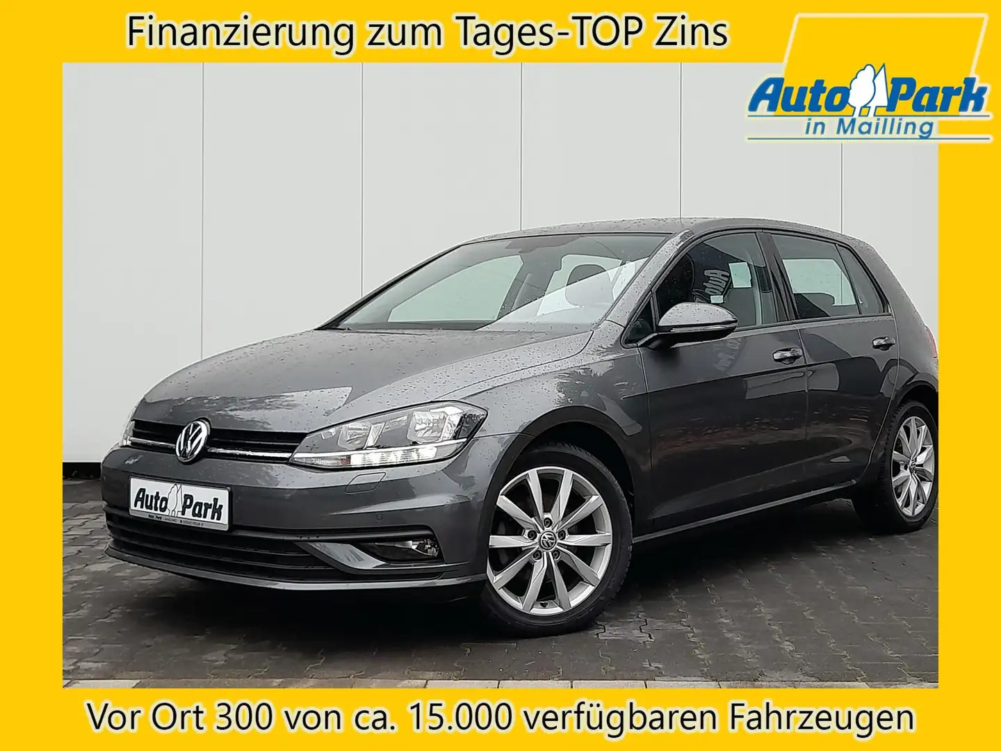 Volkswagen Golf 1.6 TDI Trendline NAVI~SHZ~2xPDC~APP~AHK~BT Gris - 1