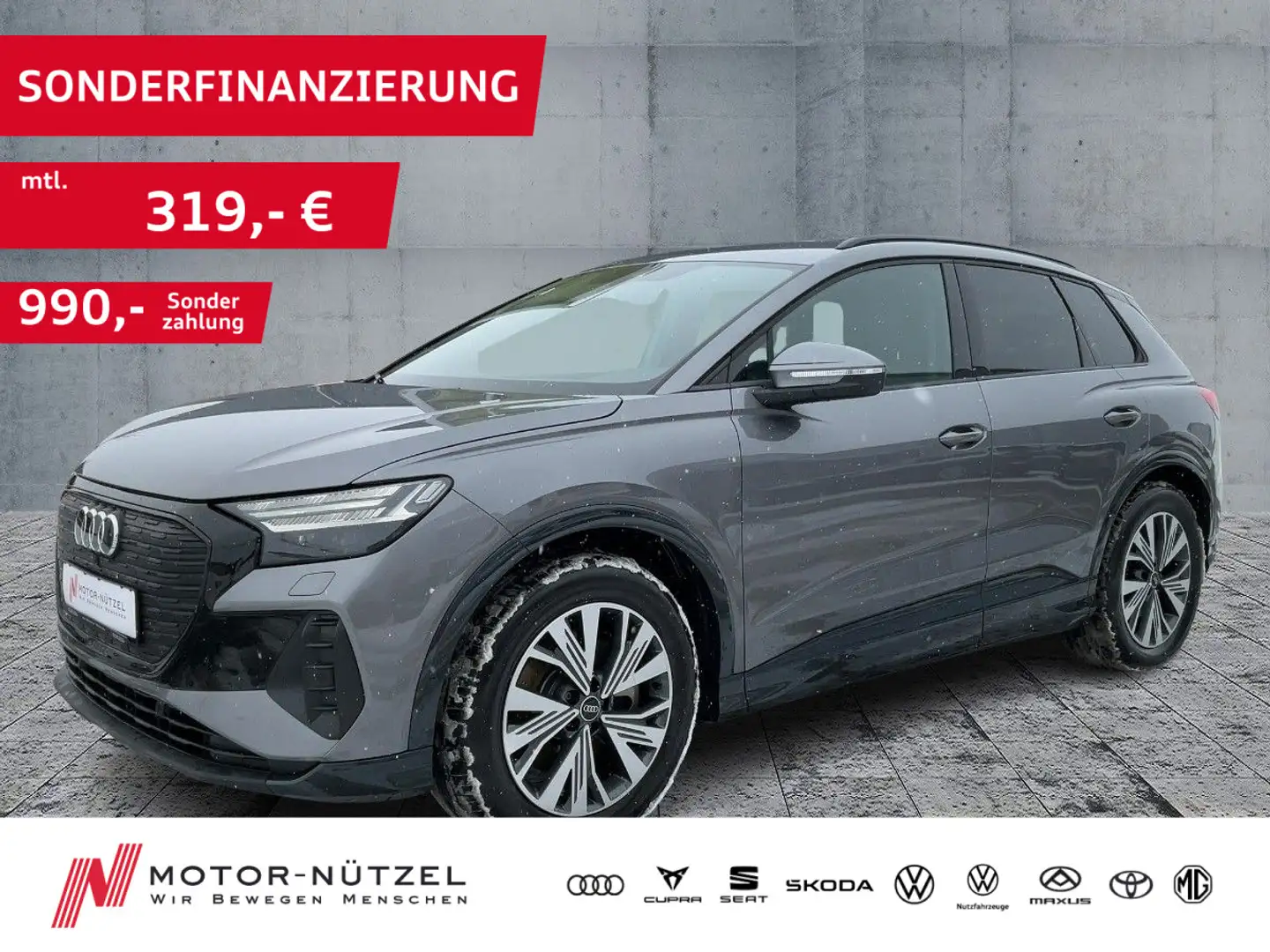 Audi Q4 e-tron 40 ADVANCED MATRIX+NAVI+RFK+ACC+SHZ+19 Grau - 1