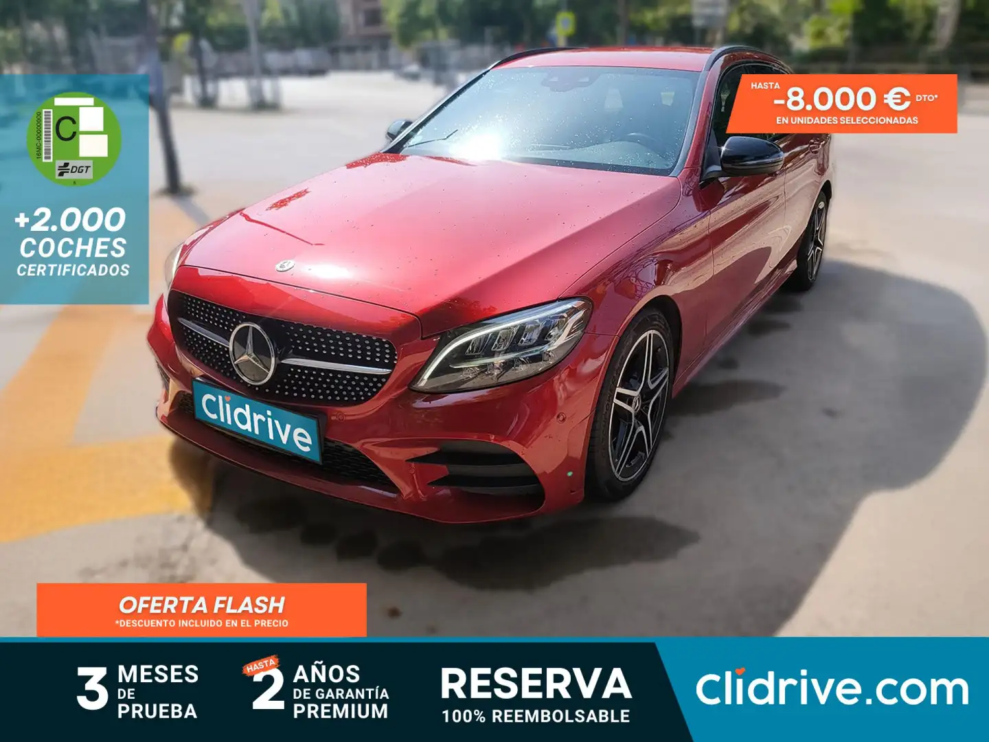 Mercedes-Benz C 220 Estate 220d 4Matic 9G-Tronic Rouge - 1