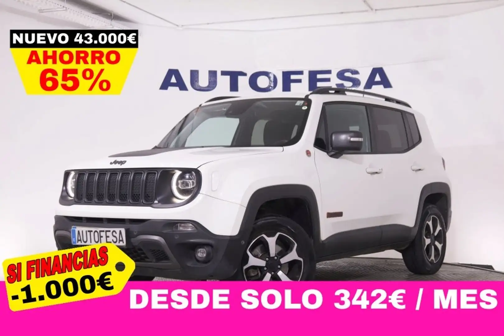 Jeep Renegade 2.0 MJET 4X4 AUTO TRAILHAWK 170CV 5P OPCIONALES 24 Blanco - 1