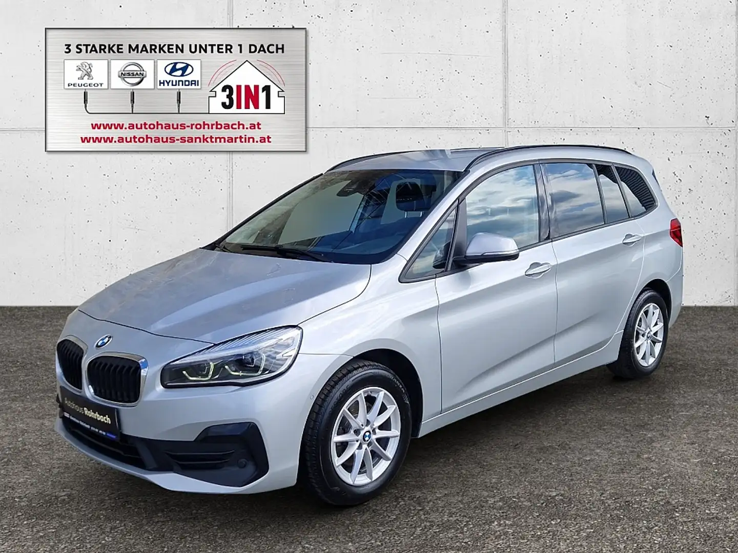 BMW 216 d Gran Tourer Advantage Argent - 1