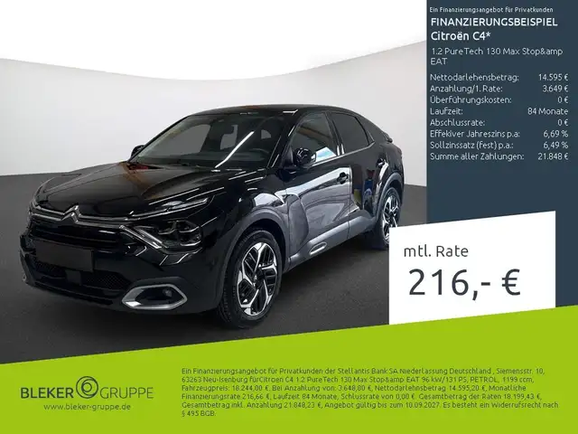 2023 Citroen C4 in Black for sale