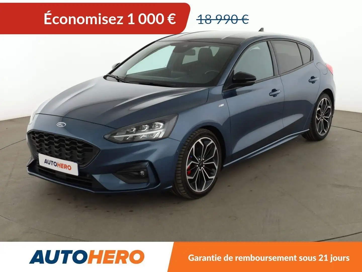 Ford Focus 1.5 EcoBoost ST-Line Auto Bleu - 1