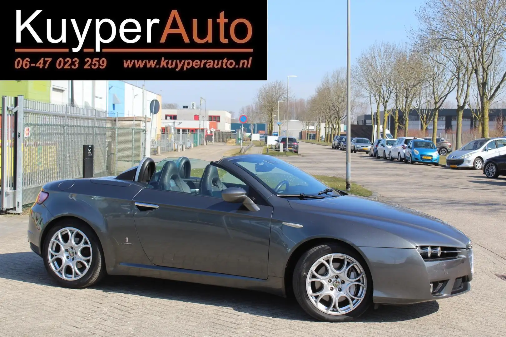Alfa Romeo Spider 2.4 JTD Exclusive¨nette cabriolet leder windscherm Gris - 1