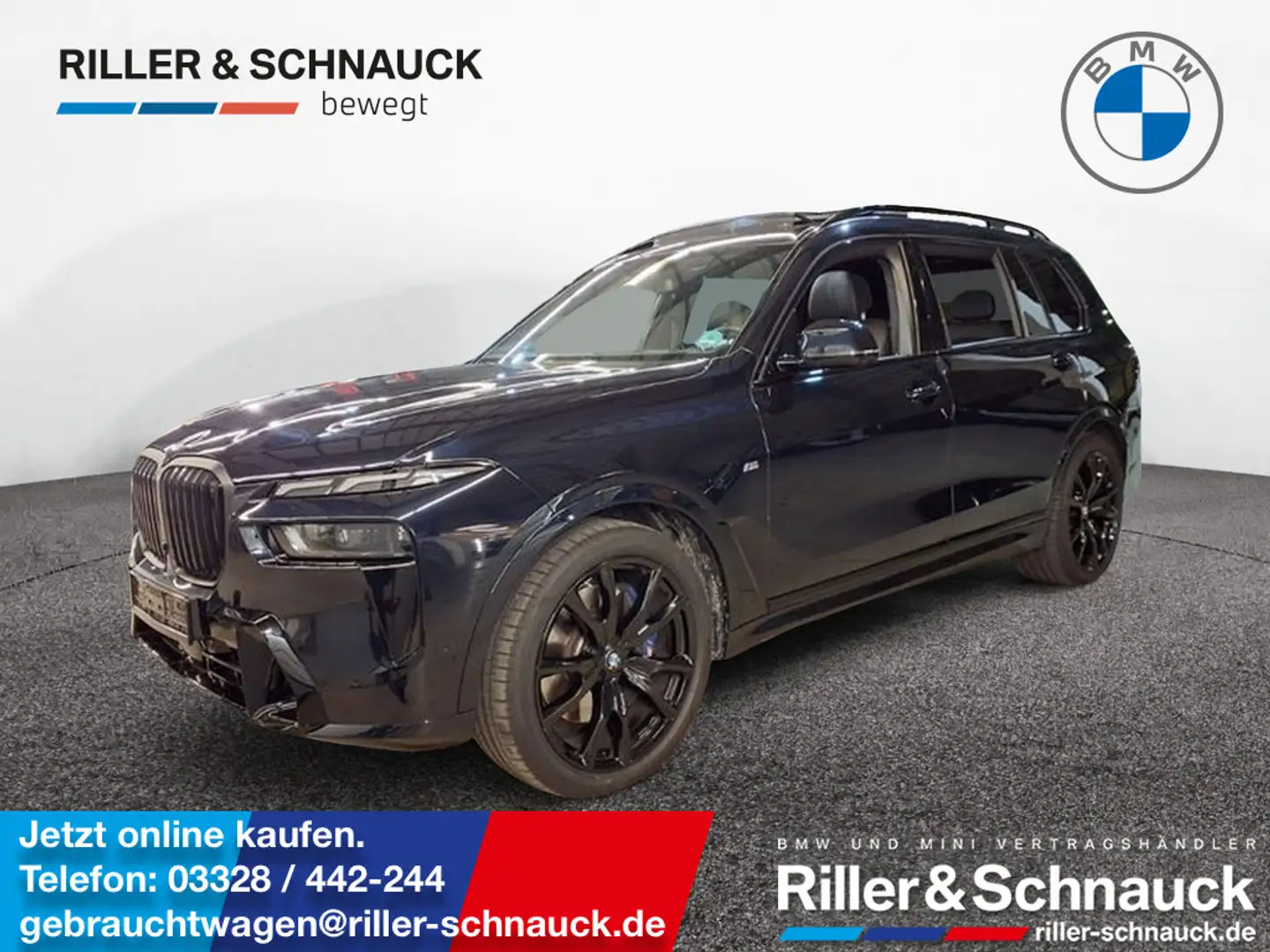 BMW X7 xD 40d M Sport Pro 22 ZOLL+PANO-SKY+STANDH Schwarz - 1