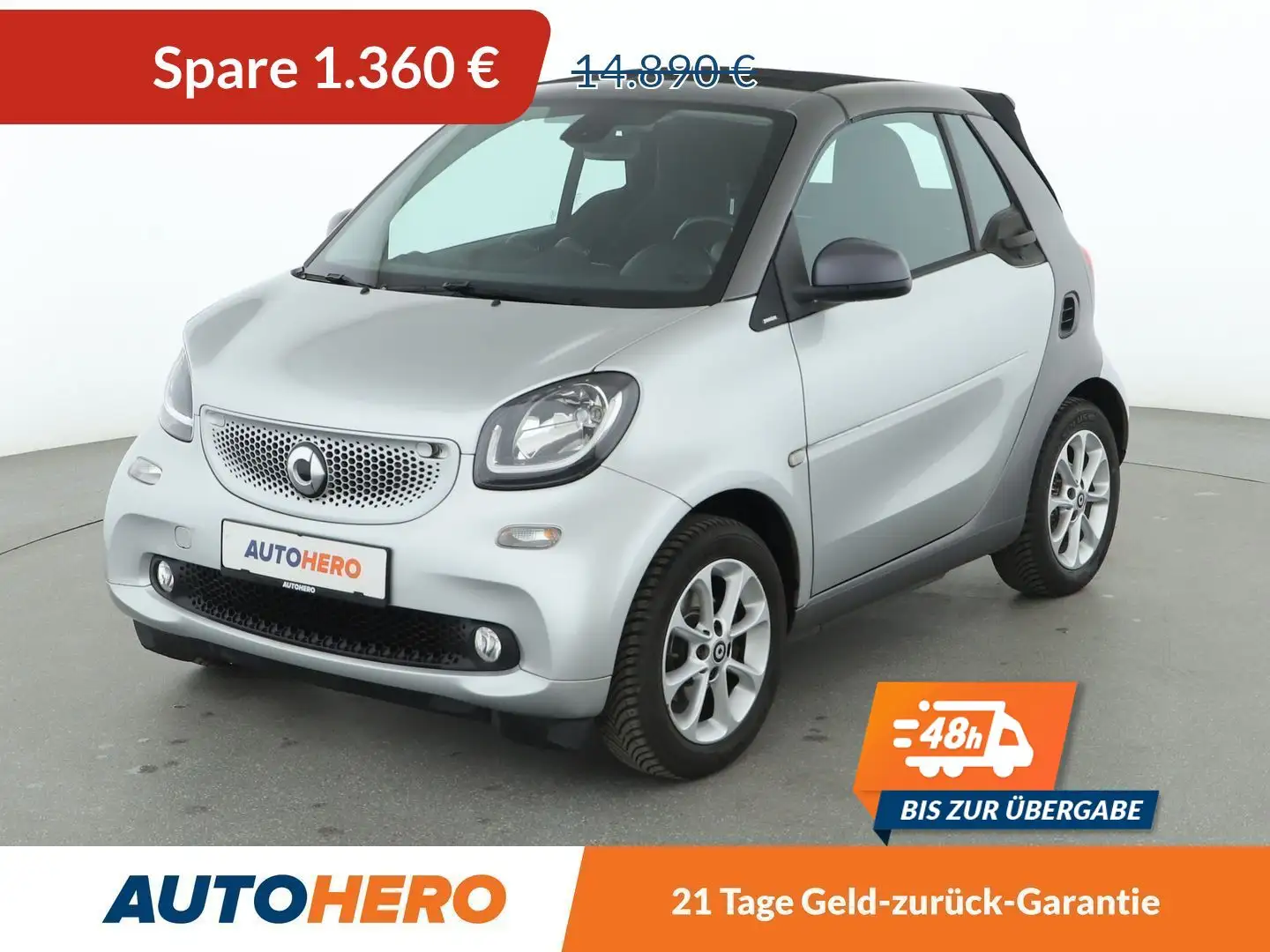 smart forTwo 1.0 Basis passion Aut.*NAVI*TEMPO*ALU* Argento - 1