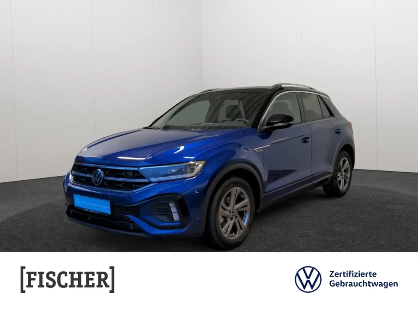 Volkswagen T-Roc 1.5TSI DSG R-Line Matrix Navi AHK Rear View Blau - 1