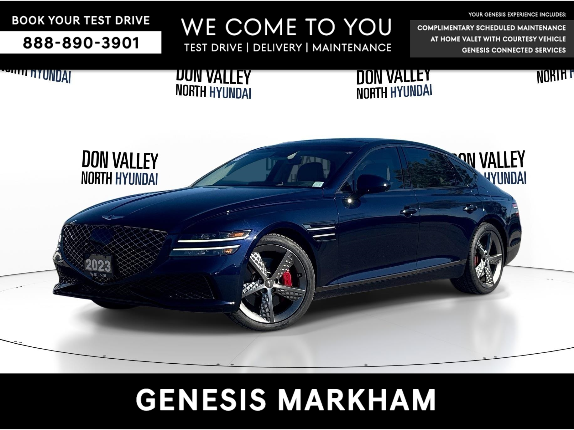 2023 Genesis G80 3.5T Sport Plus 375HP TWIN-TURBO V6 | LEXICON 21-SPEAKER AUDIO | HEAD-UP DISPLAY