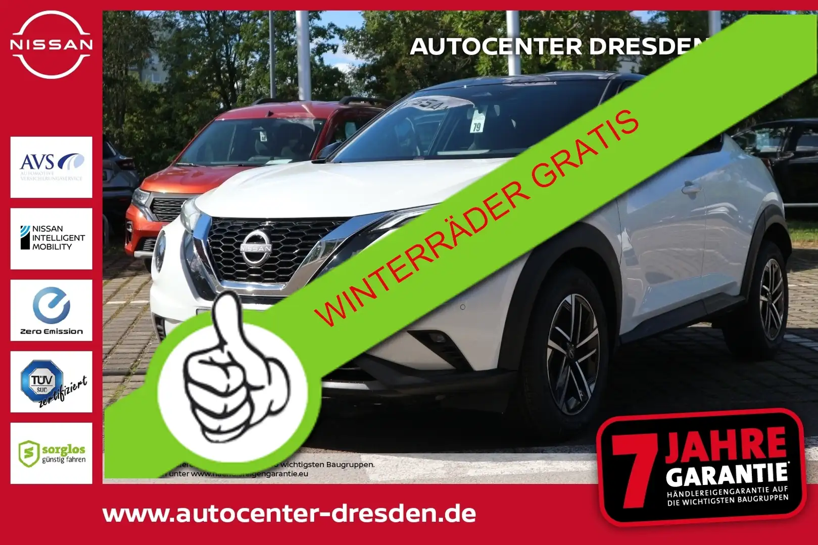 Nissan Juke 1.6 HYBRID 143 PS N-Connecta Kam WinterP Blanc - 1