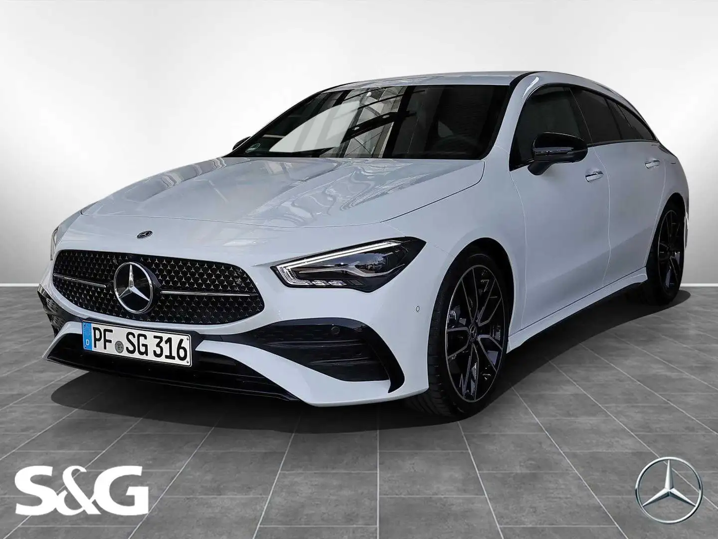 Mercedes-Benz CLA 220 d AMG MBUX+LED+AHK+360° Blanc - 1