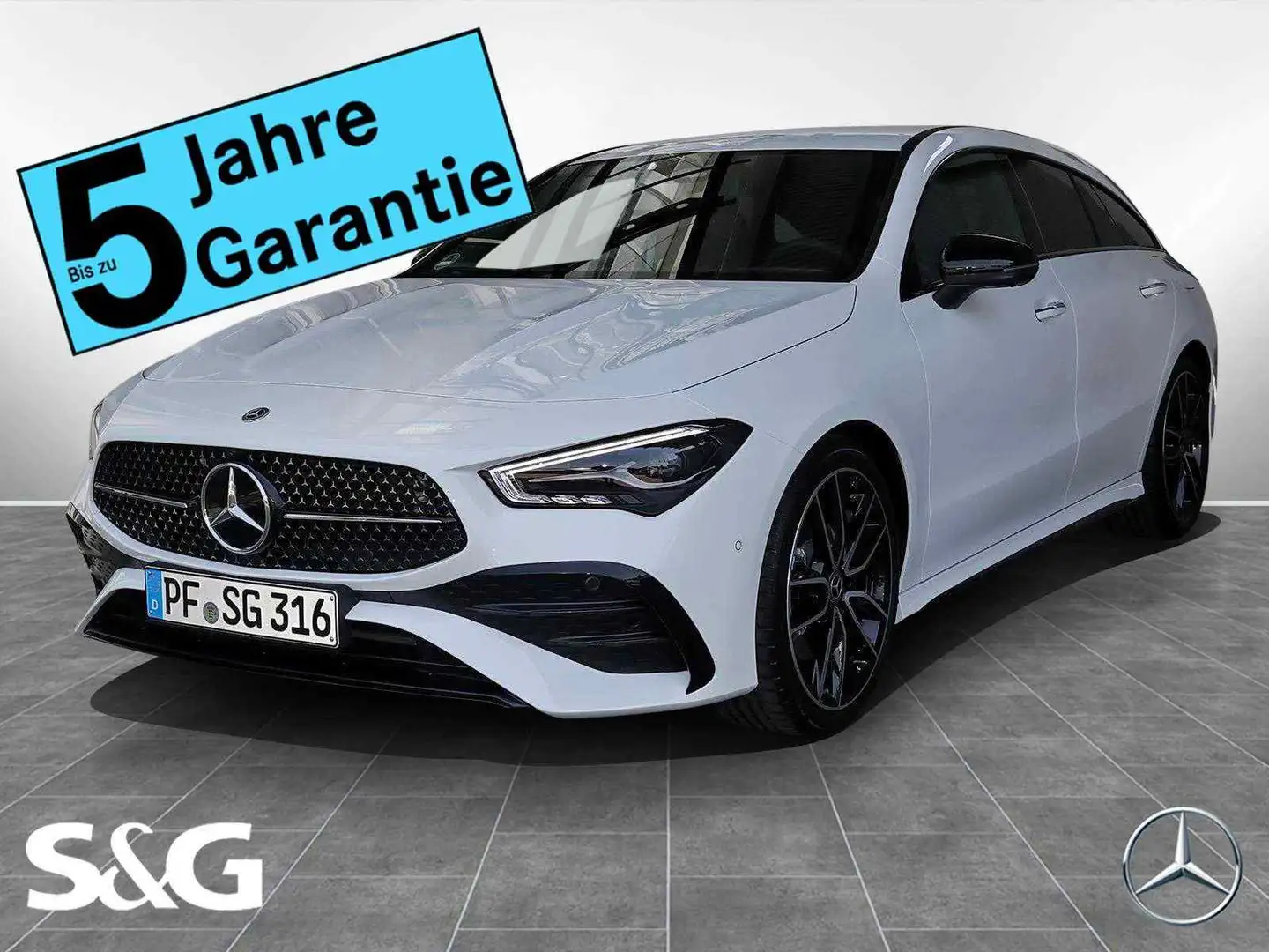 Mercedes-Benz CLA 220 d AMG MBUX+LED+AHK+360° Weiß - 1