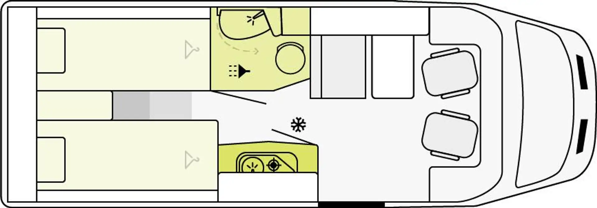 Etrusco Van Ford 24 V6.6SF | Automatik Markise Complete... Weiß - 2