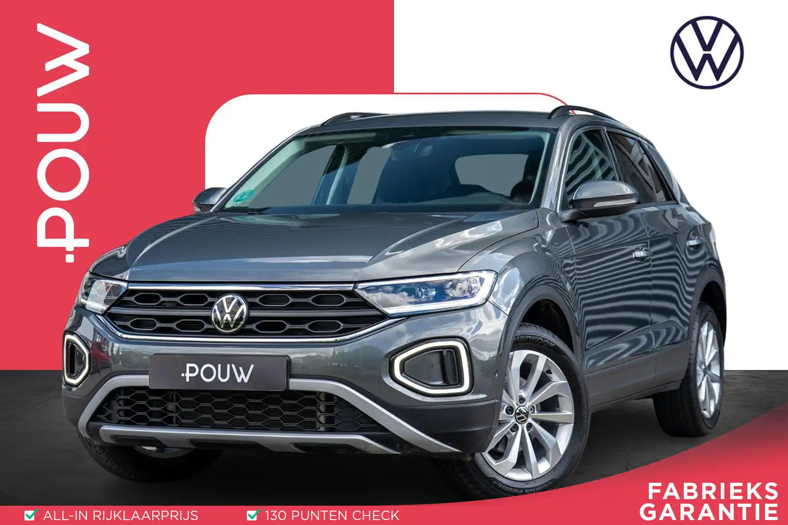 Volkswagen T-Roc 1.0 TSI 115pk Life | LED Plus Koplampen | Park Ass Gris - 1