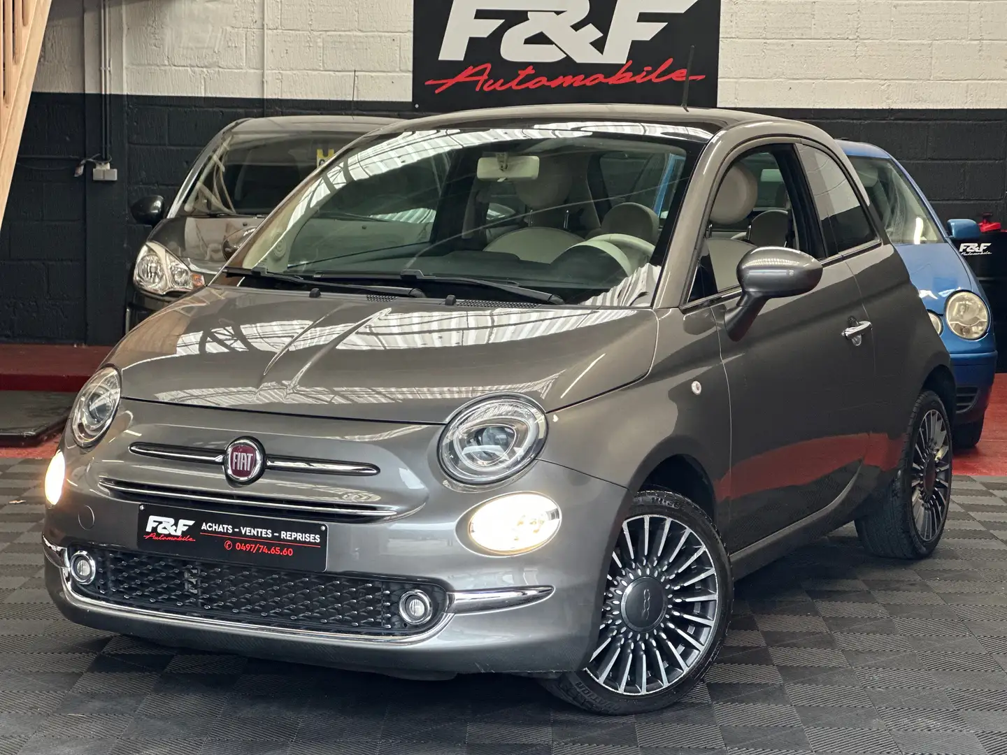 Fiat 500 500 1.2i Pop Star MTA Gris - 1