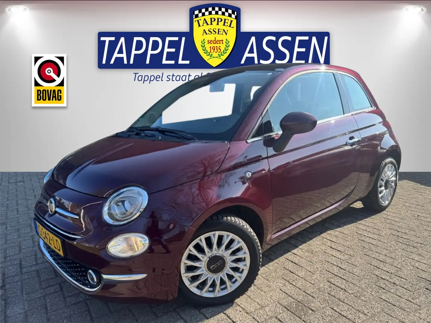 Fiat 500 0.9 TwinAir T Lounge Rood - 1