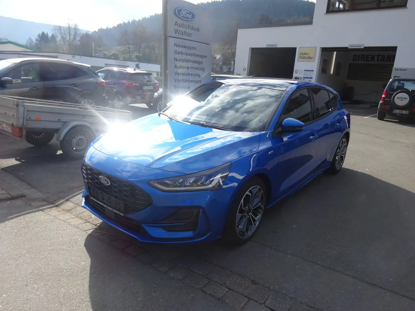Ford Focus ST-Line X Leder Schiebedach LED 18 Zoll Kamera ACC Azul - 1