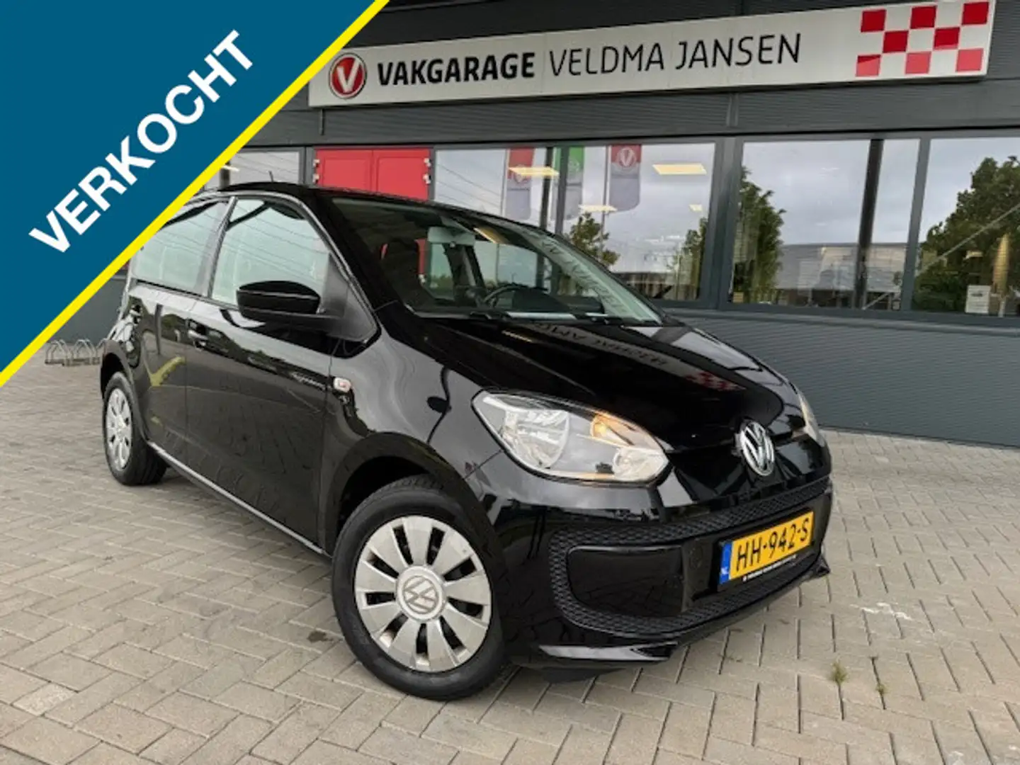 Volkswagen up! VERKOCHT! 1.0 MOVE UP! BLUEMOTION 5-DRS. + AIRCO/N Zwart - 1