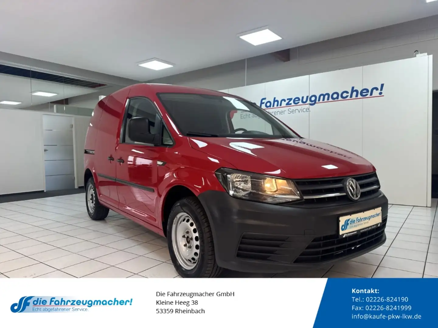 Volkswagen Caddy Kasten 2.0 TDI DSG Klima PDC Berganfahrass. el.SP Rot - 1