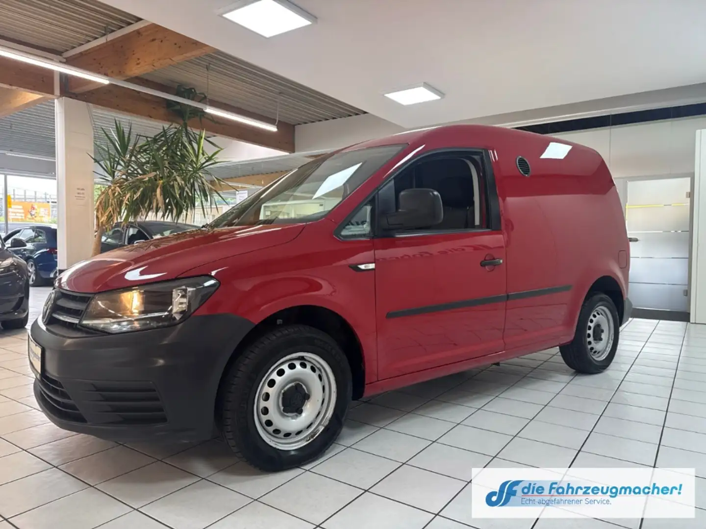Volkswagen Caddy Kasten 2.0 TDI DSG Klima PDC Berganfahrass. el.SP Rot - 2