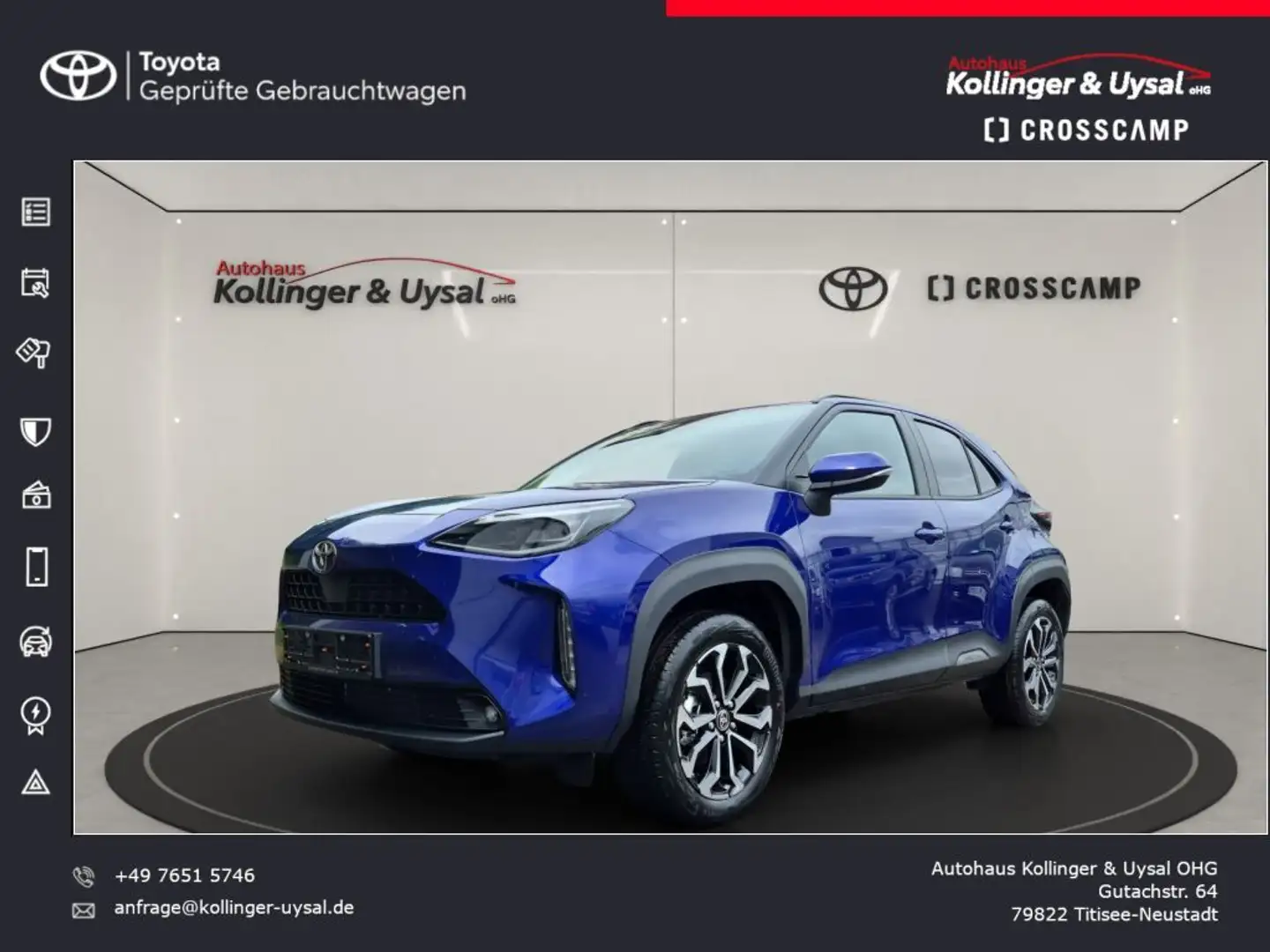 Toyota Yaris Cross Hybrid 130 1.5 VVT-i AWD-i Teamplayer Blau - 1
