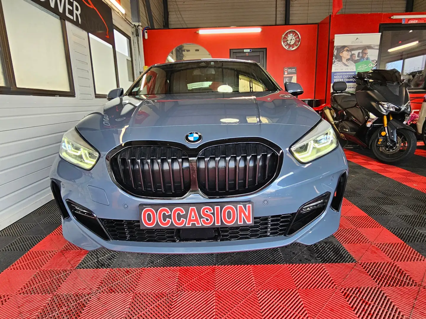 BMW 118 118 d  PACK M  98013KMS Bleu - 2